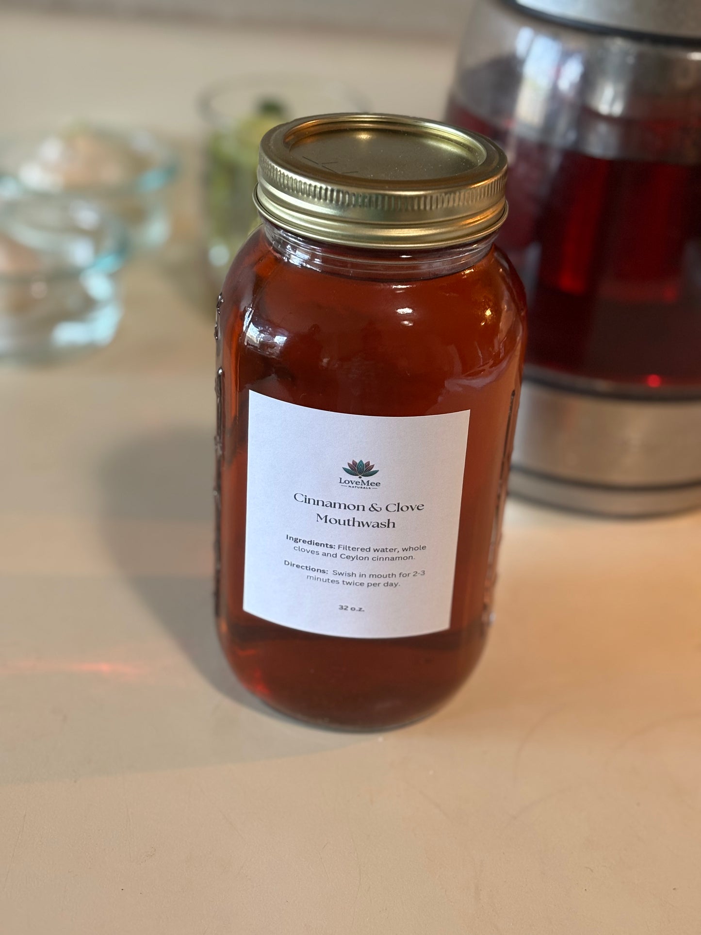Cinnamon & Clove Mouthwash